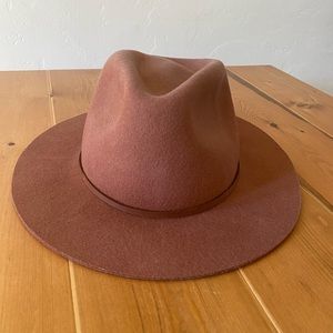 Brown burnt orange Britton hat - xs